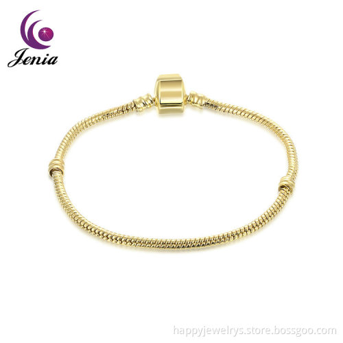 Jenia High Quality Bracelet Unisex Jewelry Fashion Design Plated 18k Gold Chain Bracelet